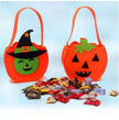 Halloween Pumpkin Bag Creative Halloween Cookie Candy Gift Bag Halloween Treat Or Trick Props Handheld Basket