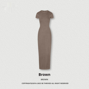 Series Slim-fit Hip Skirt Slimming Slit Dress Women