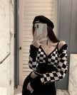 French Hot Girls Irregular Knitted Sweater Shawl Suit Women