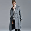 Above-knee Herringbone Coat For Men