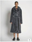 Long Rabbit Mink Fur Coat