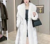 Mink Hair Fur And Leather Overcoat Women