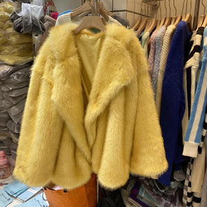 Women's Mid-length Fox Fur Coat Temperament