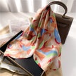 Women's Fashion Graffiti Printing Silk Scarf