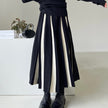 High Waist Pleated Knitted Skirt Spring And Autumn