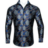 Long Sleeve Casual Flower Shirts For Men Designer Fit Dress Shirt BCY-05