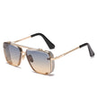 Metal Mesh Edge Retro Sunglasses