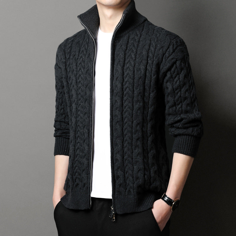 Men's Thread Knitted Vest Coat Loose Outer Sweater