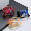 New Fashion Men's Folding Reading Glasses Anti-Blue Light