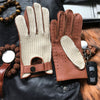 Retro Motorcycle Deerskin Gloves