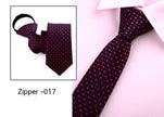 Men's Business Tie 6cm Collar Pull Peels Zipper Tie