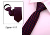 Men's Business Tie 6cm Collar Pull Peels Zipper Tie