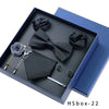 8-piece Gift Box Men's Formal Wear Business Bow Tie Square Scarf Tie Clip