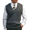 Knitted Vest V-neck Sweater Solid Color Casual