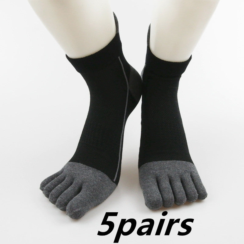 Cotton Toe Socks Men Boy To Protect Ankle Socks