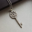 Diamond Garland Key Necklace For Women Reel Chain