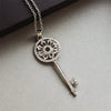 Diamond Garland Key Necklace For Women Reel Chain