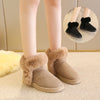 Snow Boots For Women Winter Warm Slip On Fluffy Platform Comfy