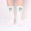 Bad Rabbit Socks Black And White Long Cotton Socks Knitted Socks For Men And Women