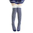 Christmas Long Socks Winter Women Striped Stockings New