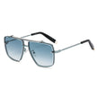 Twin-beam Metal Sunglasses For Men