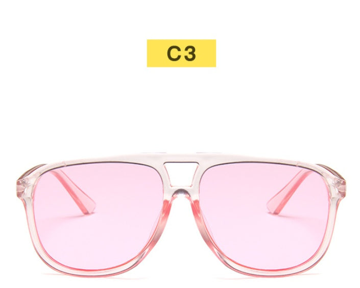 New Double Beam Big Frame Sunglasses For Men