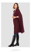 Long Women's Shawl Windbreaker Cloak Coat