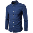 Men S Shirts Korean Men Slim Long Sleeve Dress Shirt