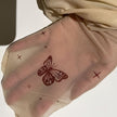 Lolita Tattoo Y2g Tattoo Print Butterfly Stockings