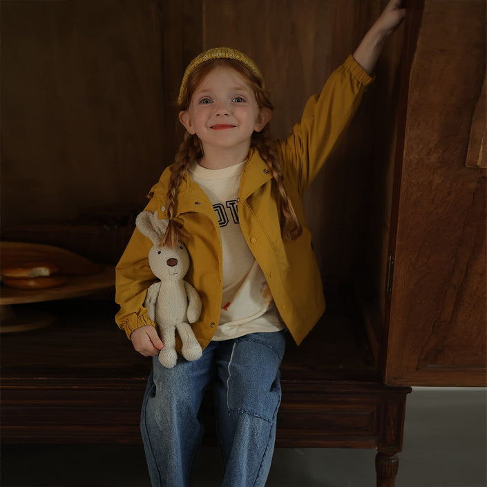 Kindergarten Baby DuPont Three Prevention Hooded Windbreaker Coat