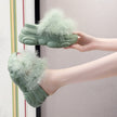 Platform Fluffy Shoes Cake Bottom Super High Heel Slippers Women