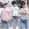 Children Clothing Summer Boys T-shirtDenim Shorts 2pcs