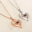 I Love You Necklace With Zircon In 100 Languages