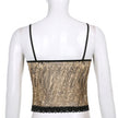 Sexy Bow-Knot Leopard-Print Mesh Camisole Women