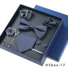 8-piece Gift Box Men's Formal Wear Business Bow Tie Square Scarf Tie Clip