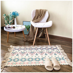 Woven household tassel carpet