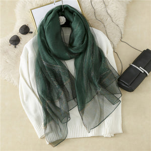 New Style Silk Casual Silk Scarf Women