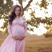 Pregnant woman cloak dress