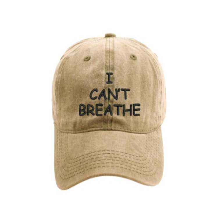 I can't breathe embroidered baseball caps