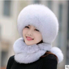 Autumn And Winter New Men And Women Fur Grass Fox Fur Hat Dome Mongolian Hat Thick Warm Russian Wind Snow