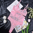 Women's Mesh Fishbone Diamond Chain Split Body Fun Underwear