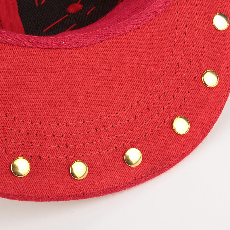 Studded wings baseball cap