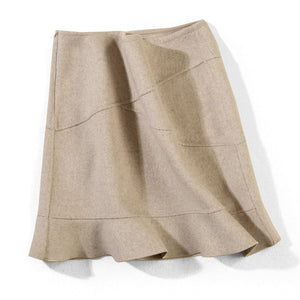 Fashionable Wool Double-sided Woolen Fishtail Skirt