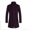 men's long section Slim coat wool coat coat windbreaker jacket