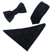 Tie Set 6cm Men's British Korean Embroidered Striped Bow Tie Square Scarf Tie Three-piece Set