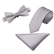 Tie Set 6cm Men's British Korean Embroidered Striped Bow Tie Square Scarf Tie Three-piece Set