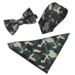 Tie Set 6cm Men's British Korean Embroidered Striped Bow Tie Square Scarf Tie Three-piece Set