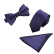 Tie Set 6cm Men's British Korean Embroidered Striped Bow Tie Square Scarf Tie Three-piece Set