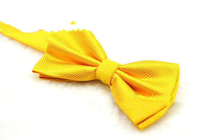 Men and women solid color bow tie