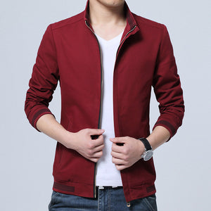 Casual Jacket Coat Men's Fashion Washed Pure Cotton Brand-Clothing Jackets Male Coats